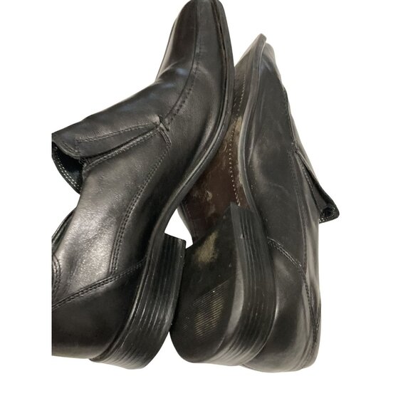 Venturini Men's Size 9M Black Leather Slip-On Loafers Italy - Picture 6 of 8